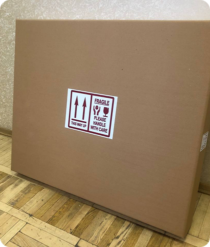 Delivery of a large painting to the United States