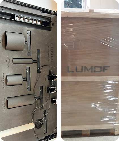 Доставка комплекту світильників з України в США