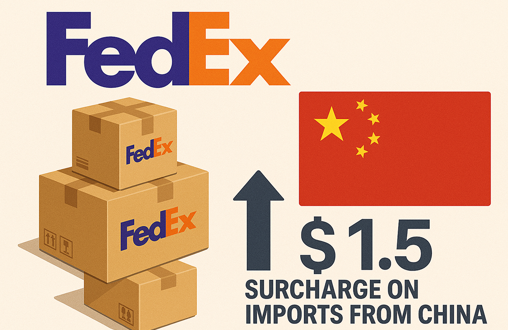 FedEx вводит надбавку $1.50 на импорт посылок из Китая: первый ответ на реформу de minimis в США