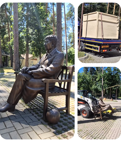 Доставка цінної скульптури для ФК «Шахтар» з України до Румунії