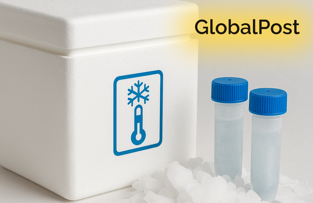 Temperature-controlled sample delivery to the US, Canada, UAE, Japan with GlobalPost