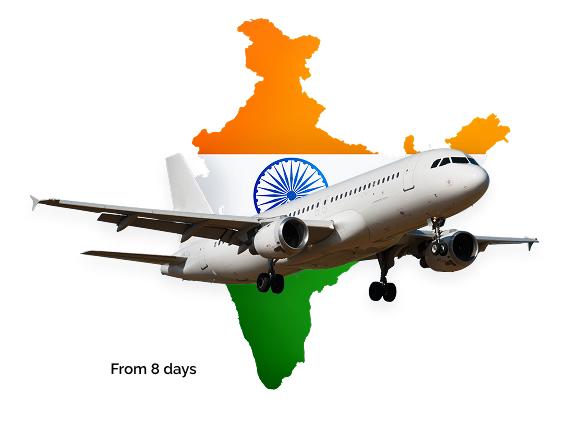 Delivery to Indiafrom Ukraine