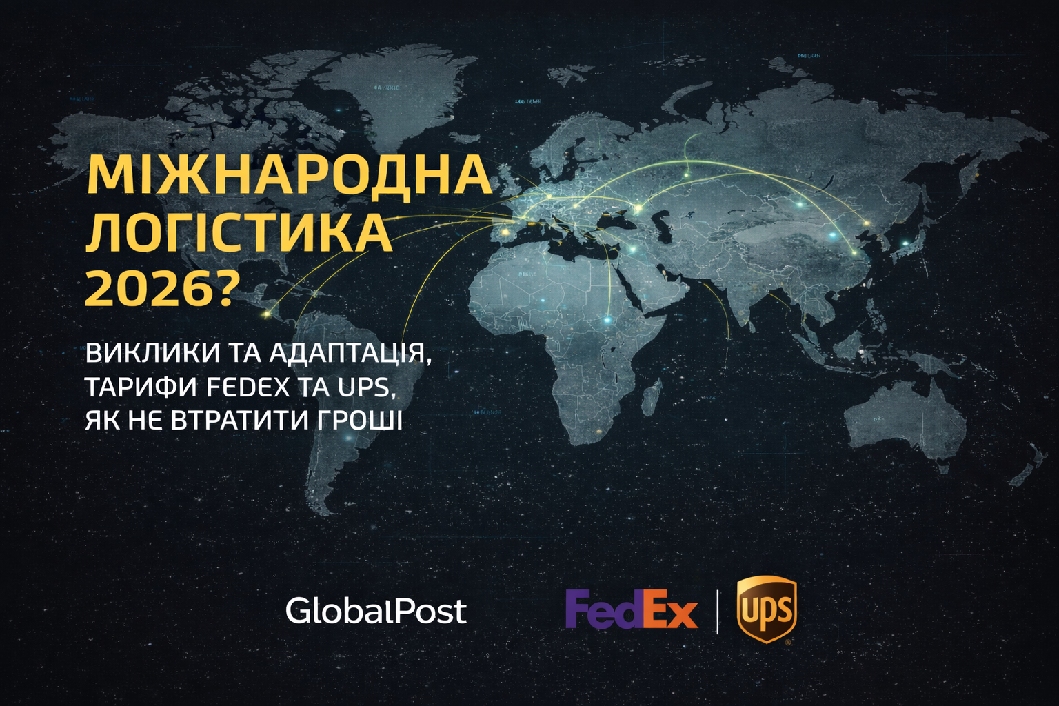 Світова логістика 2026: як UPS та FedEx адаптуються до нових правил, і чому GlobalPost стає ключовим партнером для українського експорту