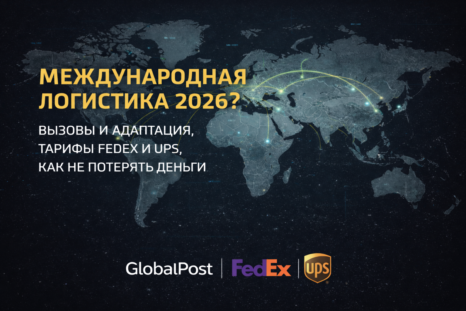 Мировая логистика 2026: как UPS и FedEx адаптируются к новым правилам, и почему GlobalPost становится ключевым партнером для украинского экспорта