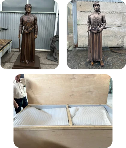 Delivery of two large-sized sculptures from Ukraine to the UAE