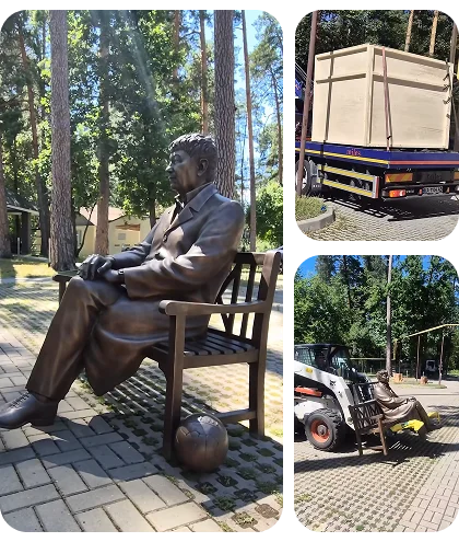 Доставка ценной скульптуры для ФК «Шахтер» из Украины в Румынию